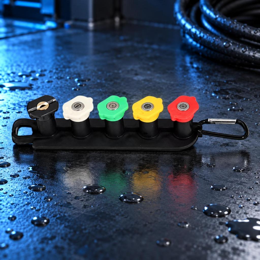 Highpressures Washer Spray Nozzles with Holder Compact Nozzle Portable for Vehicle