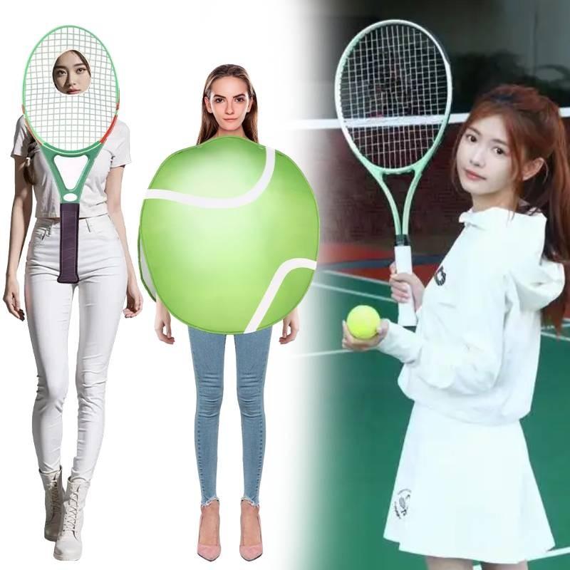 Tennis Cosplay Halloween Racket Costume Set Party Performance Clothing Gift