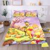 3D Print Winnie The Pooh Halloween Duvet Cover 2 Pieces With Zipper For Kids Boys, Soft Quilt Cover Bedroom Dorm Decor Single