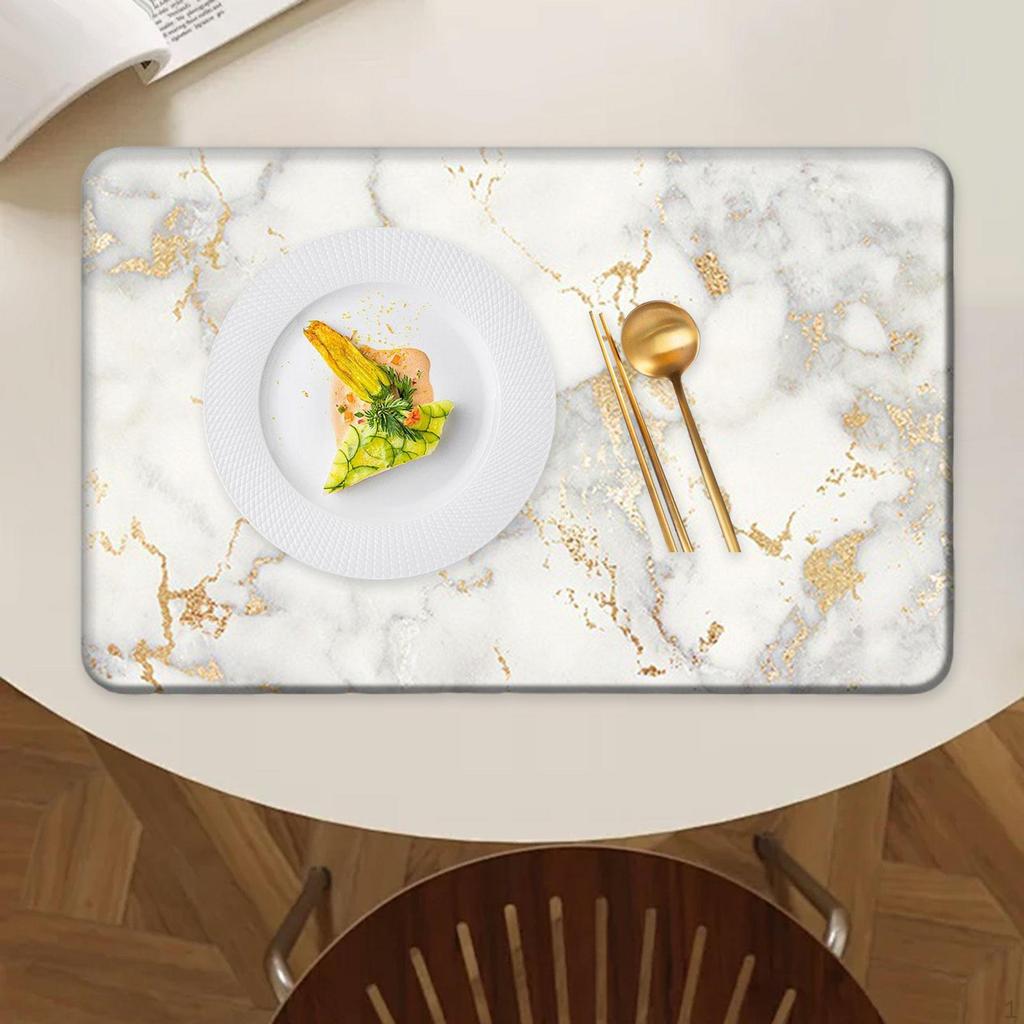 Podložka pod hrnek a hrnek Kuchyňská podložka na pult Diatomová hlína Opakovaně použitelná 30cmx40cm Prostírání na jídelní stůl Podložka pod nádobí