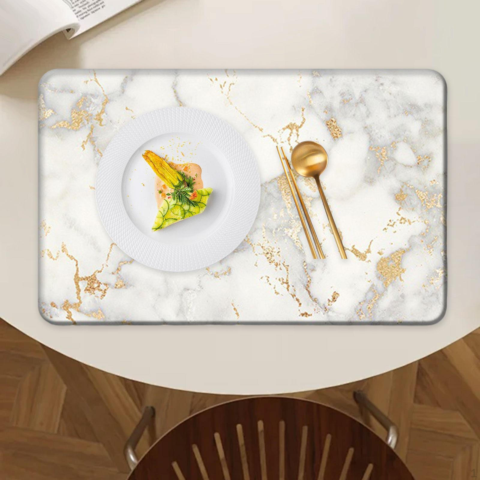 

Коврик для чашки и кружки кухонный столовый коврик диатомовая грязь многоразовый 30смx40см обеденный стол место тарелка Gilding