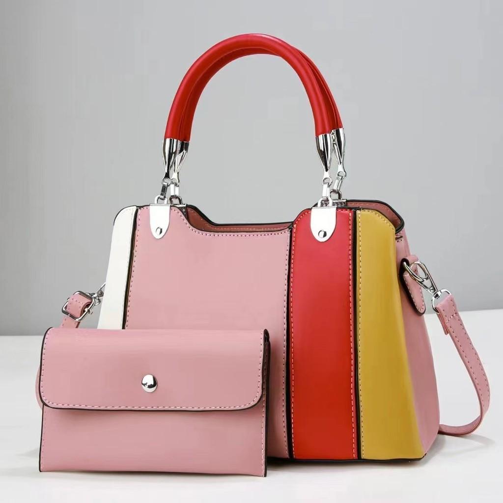 Stylish Color Block Tote Bag Versatile Designer Handbag For Women In Various Colors