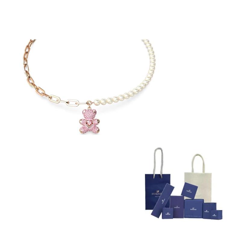 Swarovski Pearl embellished Bracelet F-Original Brand Box And Bag розового золота