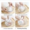 White Foam Soap Mesh Thickened Mesh Hangable Facial Cleanser Soap Mesh Bags Foaming Handmade Bag Household Cleaning Supplies
