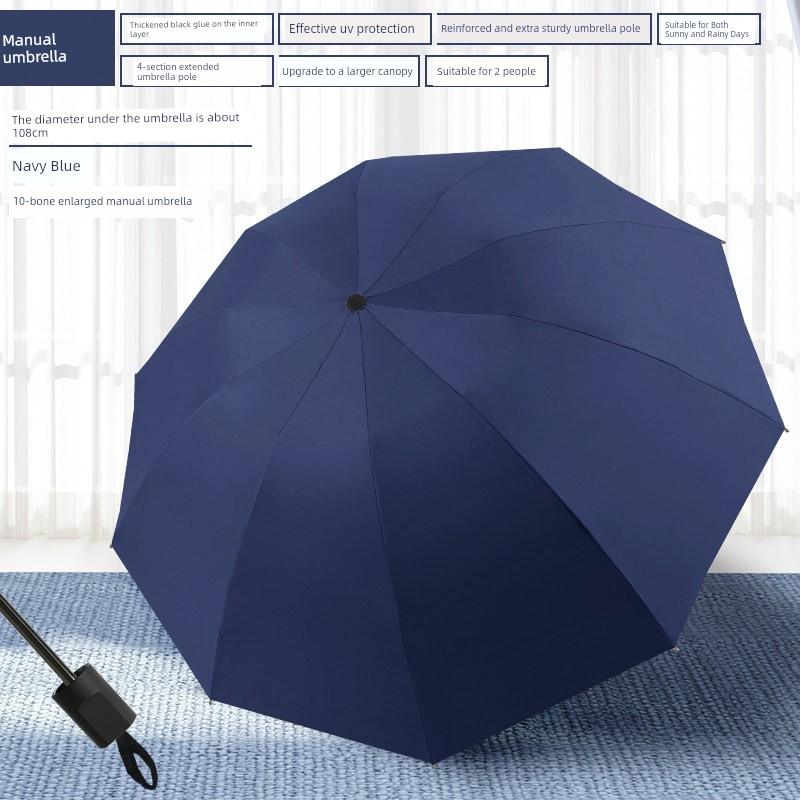 Umbrella, Sun Umbrella, Sun Protection, Uv Protection, Sunshade Umbrella for Women, Dual-Use for Sun and Rain, Manual Folding Umbrella, Large Size