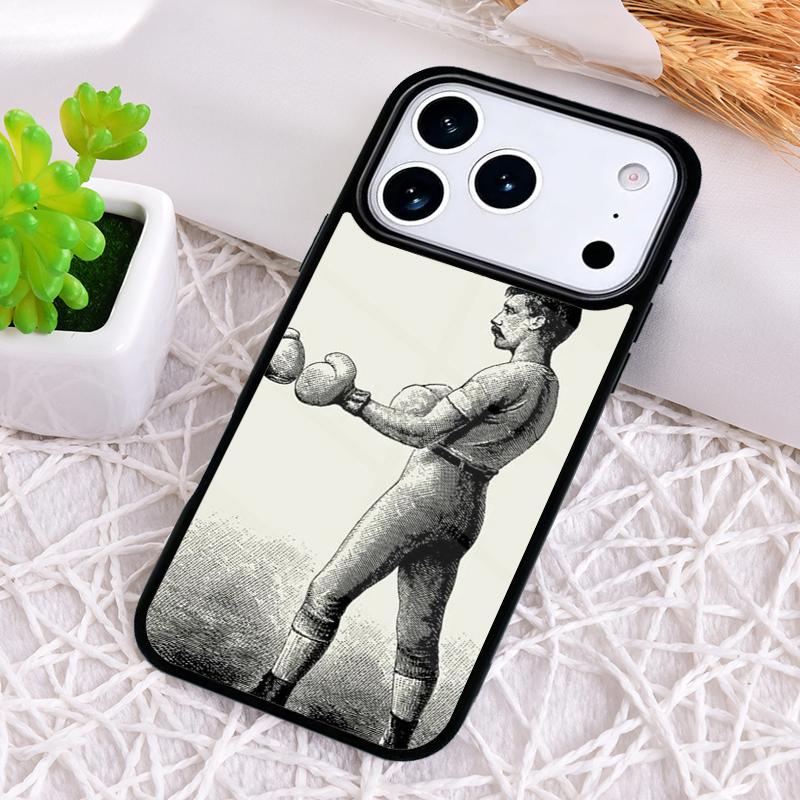 

Boxing Art Phone Case for iPhone 17 Air 16 15 11 12 14 13 Pro Max Shockproof Cover iPhone 16 Pro Max