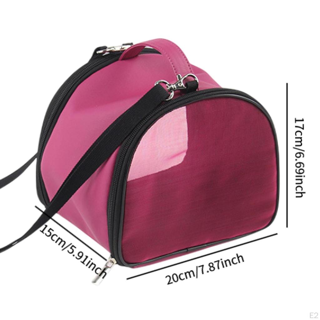 Hamster Carrier Bag Guinea Pig Mesh Portable Adjustable Strap Travel Transport for
