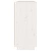Sideboard White 110 x 34 x 75 cm Solid Pine Wood