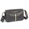 Leather Men's Single-shoulder Crossbody Bag, Simple Men's Bag, Large-capacity Multi-functional Fashionable Shoulder Bag