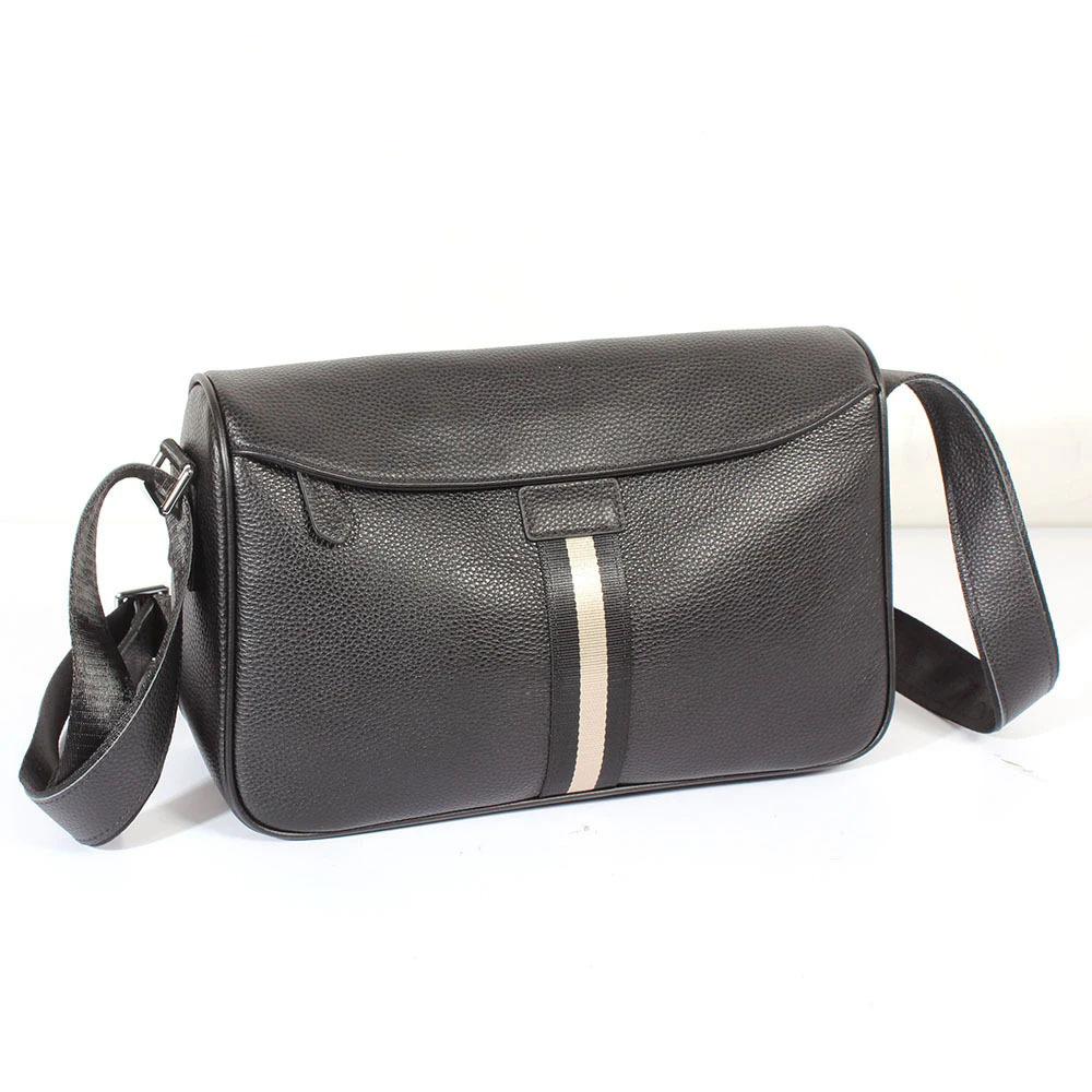 Leather Men's Single-shoulder Crossbody Bag, Simple Men's Bag, Large-capacity Multi-functional Fashionable Shoulder Bag