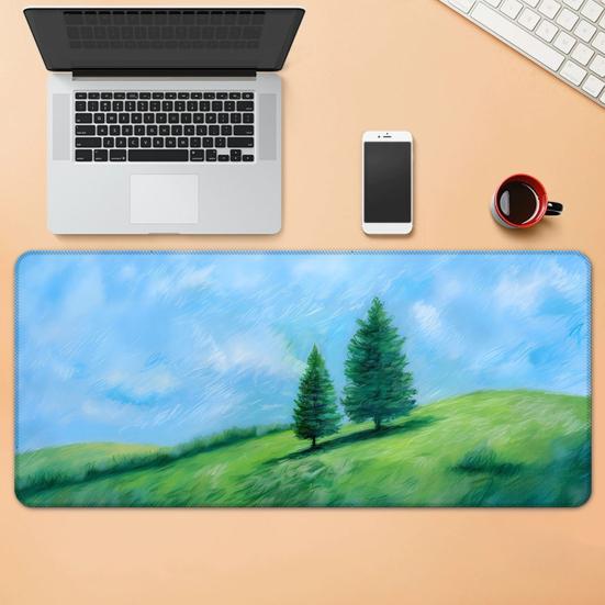 Mouse Pad Desenho Animado Retangular Impermeável para Casa Escritório Jogos Computador Laptop Mousepad Tapete de Mesa com Base de Borracha Antiderrapante Acessórios para PC