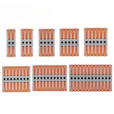 25 PZ Connettore Cavo 222 3/4/5 Pin Blocchi Terminali di Giunzione Striscia LED Illuminazione Connettori Elettrici Rapidi Conduttore