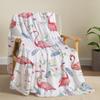 Retro Butterfly Flowers Printed Blanket for Sofa Bed Travel Camping Living Room Office Conditioning Blanket