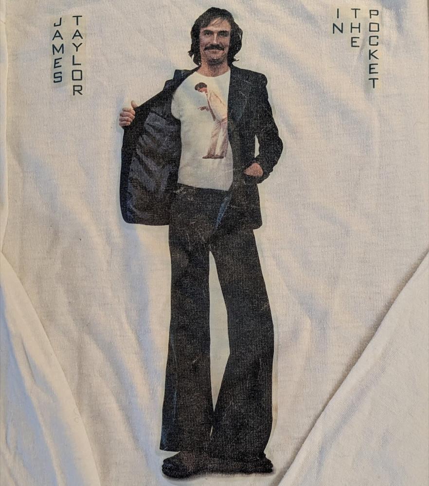 VTG James Taylor white T-shirt All sizes short sleeve XZ720 Unisex T-Shirt M