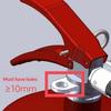 L Shaped Fire Extinguisher Wall Holder Heavy Duty Max 12KG Load Hanging Mount Hook for Apartment Workshop