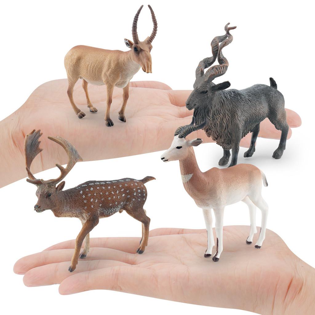 Amazing Static Animal Figurines Including Antelope Goat And Deer For Decoration