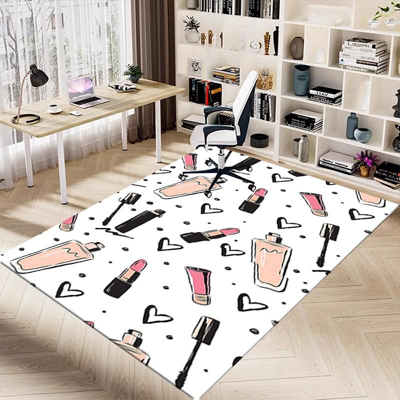 1PC makeup hearts Anti-slip carpet, suitable for Office, bedroomand playrooms. It can also be used as a sofa footrest cover-W68