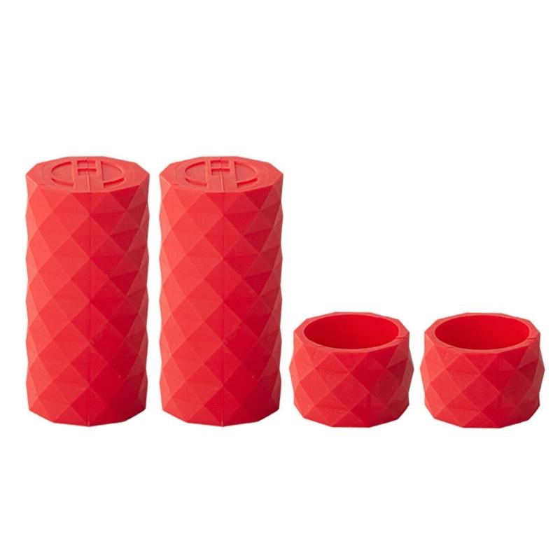 

4 Pcs Nonslip Road Bike Strap Plug Cover Silicone Handlebar Grips Bike Shifts Handle Protections Cover Easy Installation красный