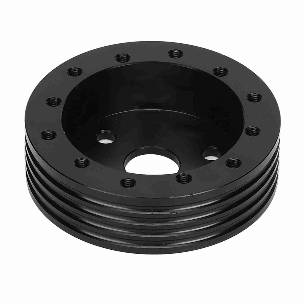 1in Aluminum Steering Wheel Hub Spacer for 5 6 Hole Wheels To 3 Hole Adapter(Black)