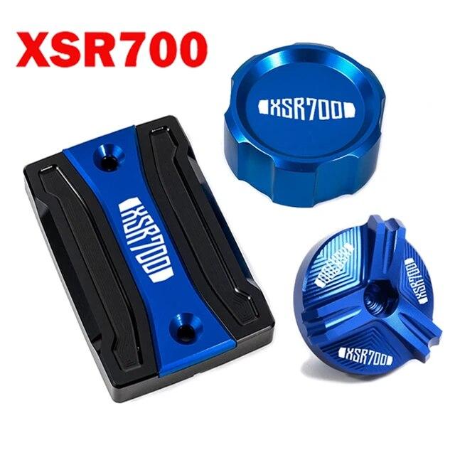 For Yamaha XSR900 XSR700 XSR 900 700 2014- Motorcycle CNC Front Rear Brake Fluid Reservoir Cover Engine Oil Filler Cap