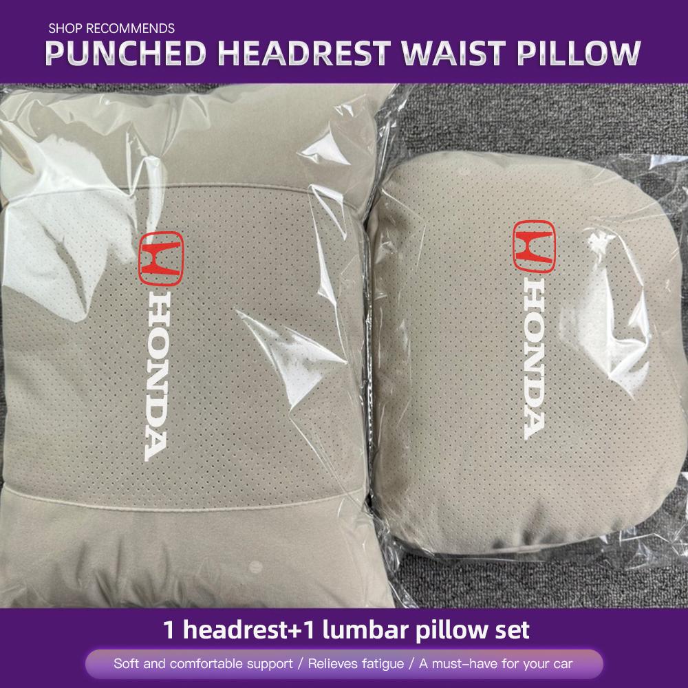 Honda Universal Car Headrest Neck Pillow Lumbar Support For Civic Accord Crosstour Spirior Odyssey Avancier UR-V Sienna Elysion CB0