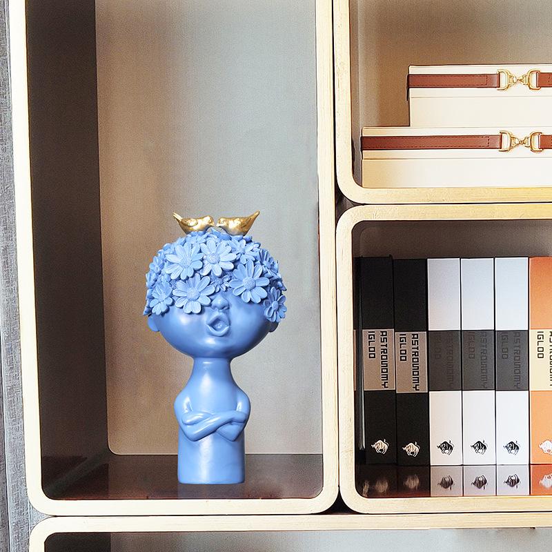 Creative Nordic Character Doll Ornaments for Home, Wine, and TV Cabinet Décor