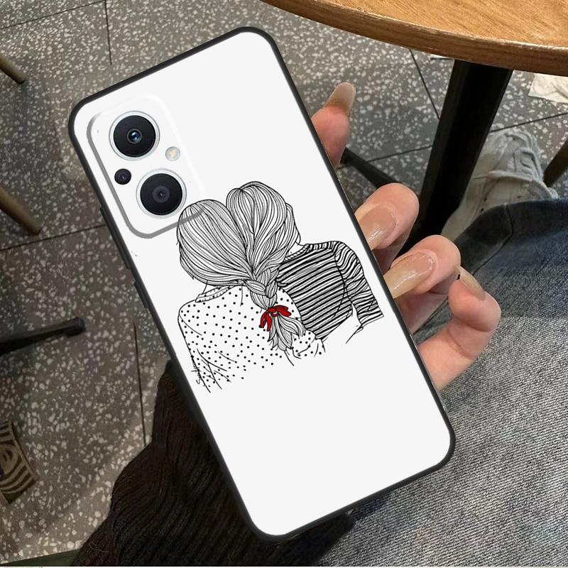 Best Friends BFF Matching For OPPO Reno 10 11 12 13 14 Pro 7 8 Lite 8T 11F 12F 13F 14F OPPO Find X8 X9 X5 X6 Pro Case