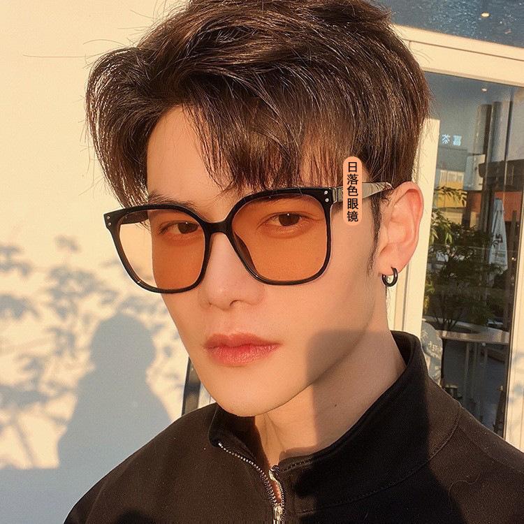 New Sunset Lenses Brown Sunglasses Internet Celebrity High-End Trend Sunglasses With Degree Myopia Glasses Women