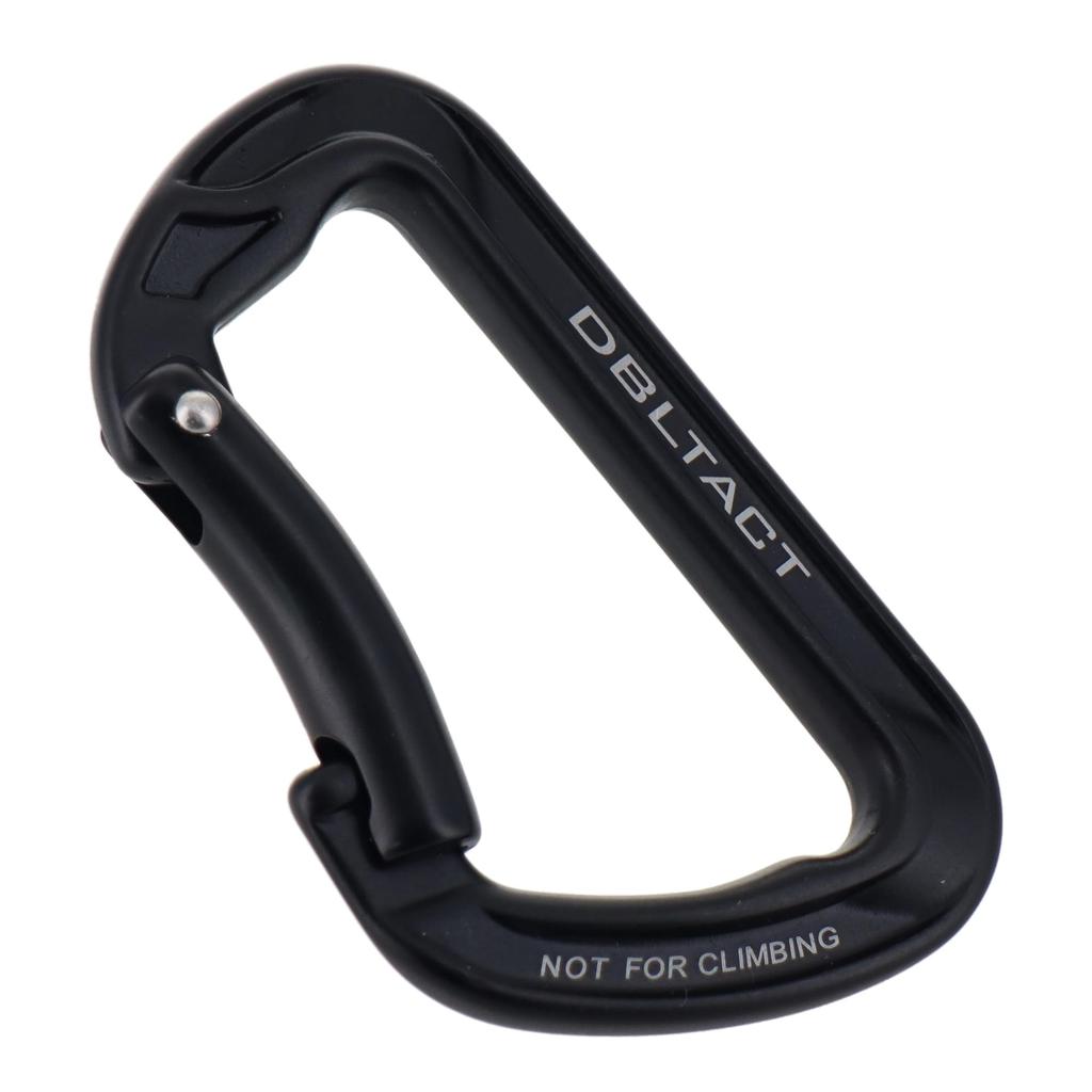 Sankyo Corporation DBLTACT Aluminum Forged Black Carabiner, DT-AKS-B