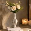 Chic Home Accents for Interior Design 3D Printed Artistic Vase, Modern Decorative Flower Minimalist Container, Farmhouse Decor Housewarming