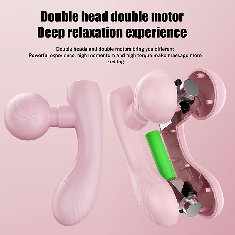 Mini Fascia Tool Vibrating Fast Rechargeable Dual Head Both Portable Muscle Relaxation Full Body Universal Massage Artifact