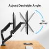 Dual Monitor Stand Full Adjustable Monitor Desk Mount Holds Up To 19.8lbs Expandable Display Bracket for Home Office