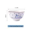 Ru Han Ceramic Cat Theme Rice Bowls Set of 4