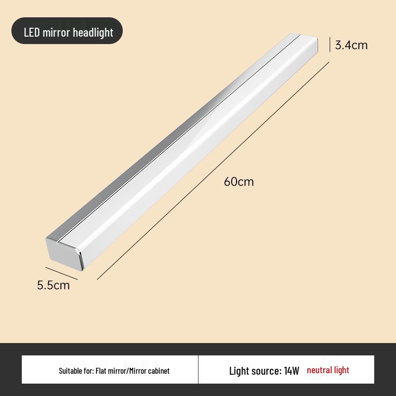 Bathroom LED Sensor Vanity Mirror Cabinet with Fog-Proof, Waterproof, and No-Punch Installation