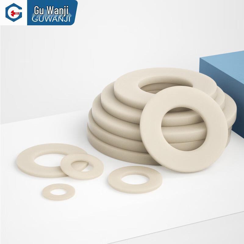 GUWANJI PEEK High-Strength Plastic Flat Washers M18 (2 pcs)