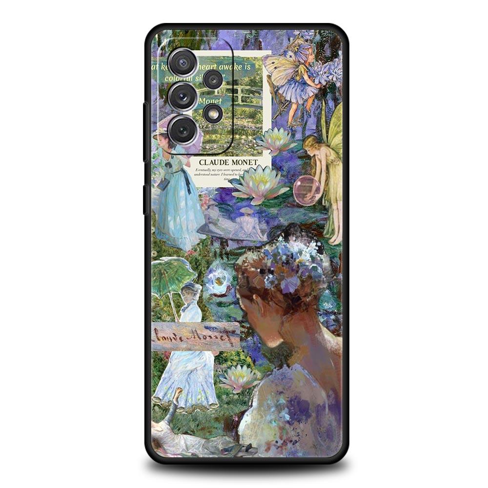 Claude Monet Art Phone Case for Samsung A51 A71 A21S A12 A11 A15 A25 A31 A41 A52 A32 A23 A33 A53 A73 A03S A05S A13 5G A72 Cover