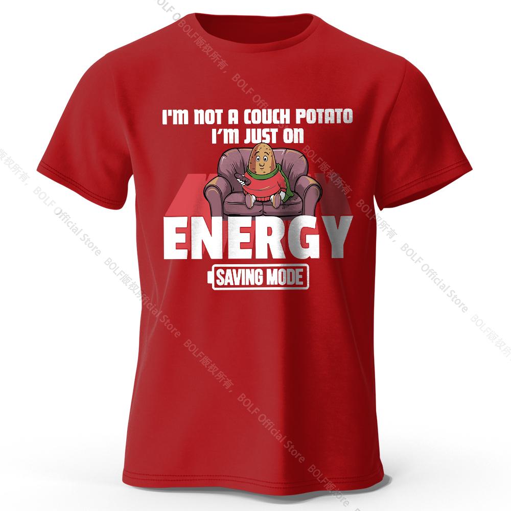 

Мужская футболка Saving Mode Printed T-Shirt 100% Cotton Oversize Tech Graphic Tees для женщин Летние топы Geek Streetwear XXXL вино красного