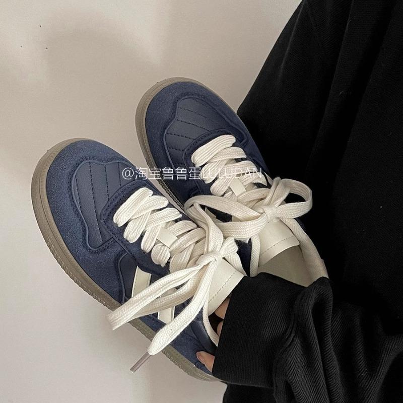 Fashion Yellow Women's New Summer Flat-bottomed Versatile White Shoes Retro Board Shoes Sneakers