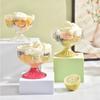 Transparente Salatteller 250ml Klare Kunststoff-Salatschale Für Dessert Shake Kelchglas Geprägter Eisbecher Zuhause