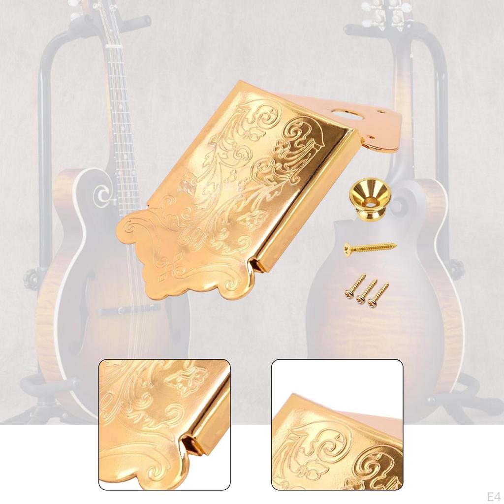 8 String Mandolin Tailpiece Part Closed Structure Stringed Instrument Accessory Elegant