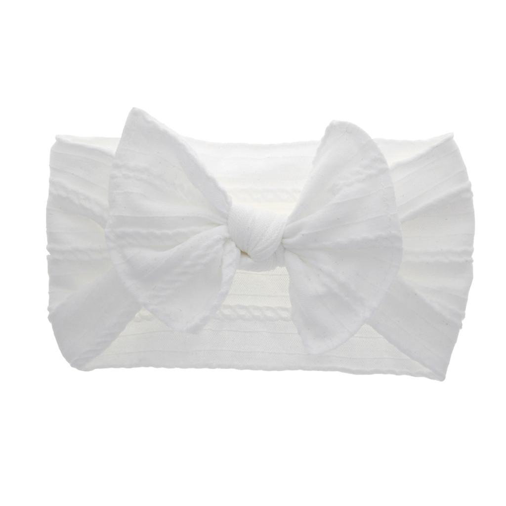 Newborn Toddler Kid Baby Girls Bow Turban Headband Headwear Accessories