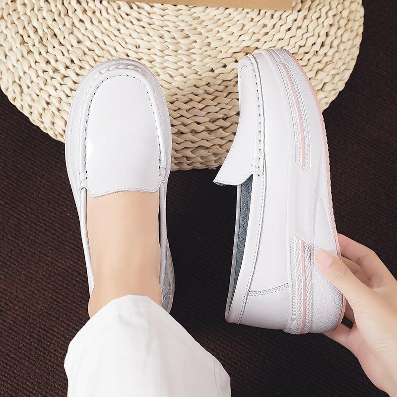 New Nurse Shoes Women's Casual Soft Sole Heightened Breathable Deodorant Not Tired Feet Non-slip Medical White Shoes Women