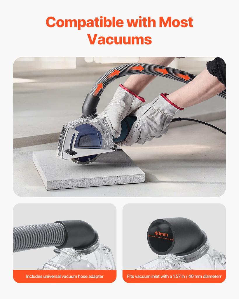 VEVOR Cutting Dust Shroud for Angle Grinders