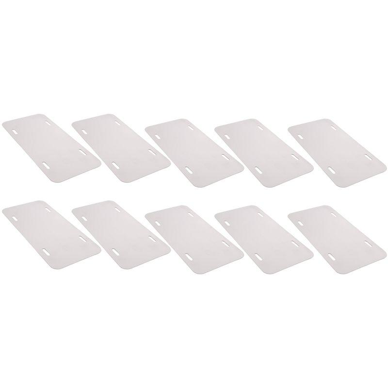 Premium 10 Pack Sublimation License Plate Blanks,Heat Thermal Transfer DIY Picture,Aluminum License Plate Tag License Plate Covers Frames 6