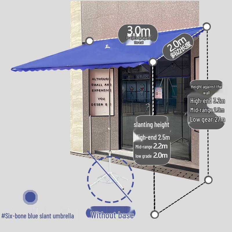 Großer winddichter Sonnenschirm: Gewerbliche Faltmarkise für den Außenbereich zum Sonnenschutz