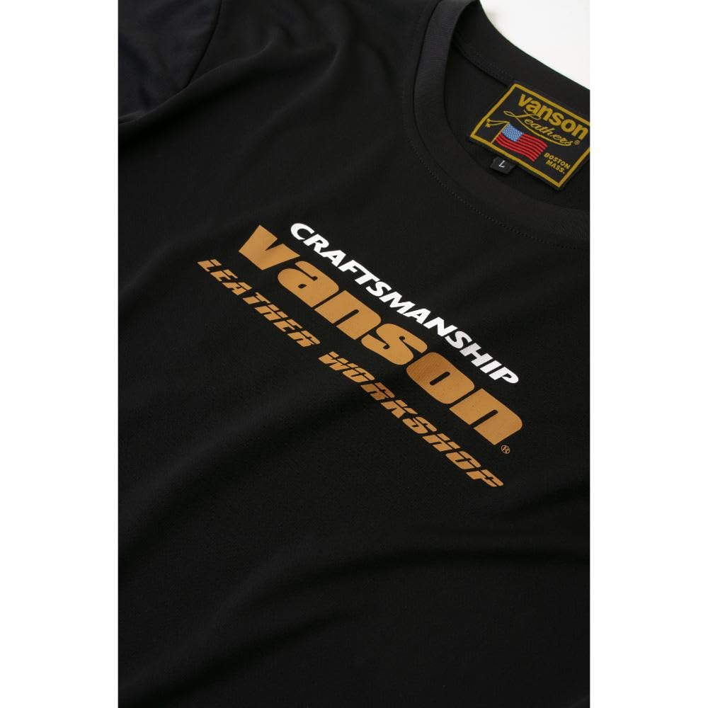 Vanson Streetwear Mesh T-Shirt, Black