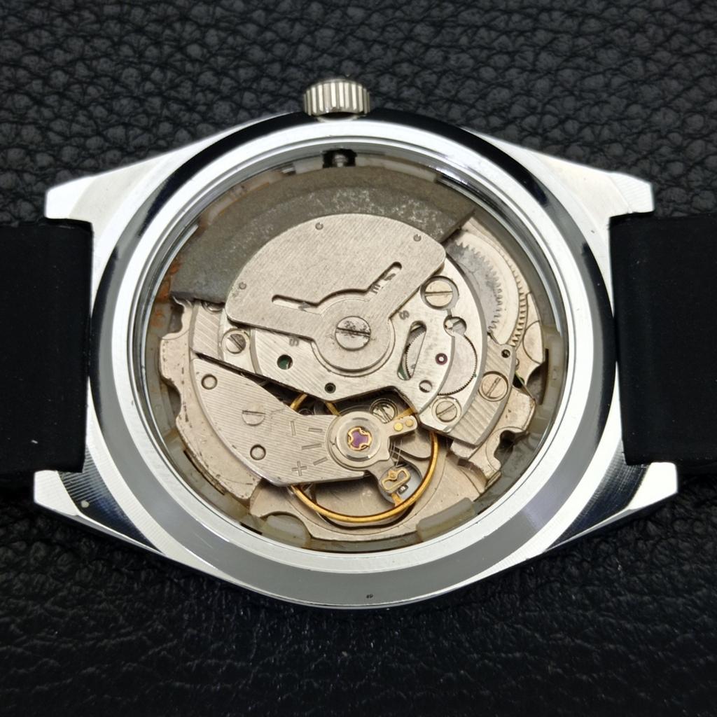 REFURBISHED AUTOMATIC SEIKO 5 MENS WATCH JAPAN MADE BLACK DIAL CUSTOM A440053-2 QV90-a440053