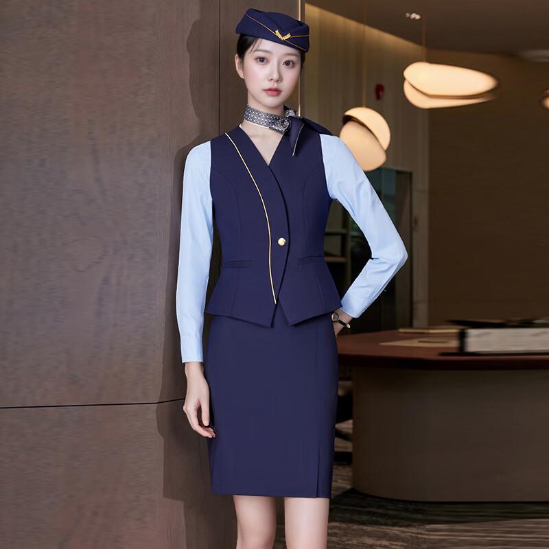 Women s Professional Uniform Set for Air Hostess & Hotel Staff 2XL