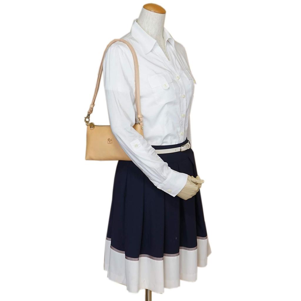 IL BISONTE Leather Shoulder Bag In Vachetta Leather (Product Code: BSH091 PV001 NA158)