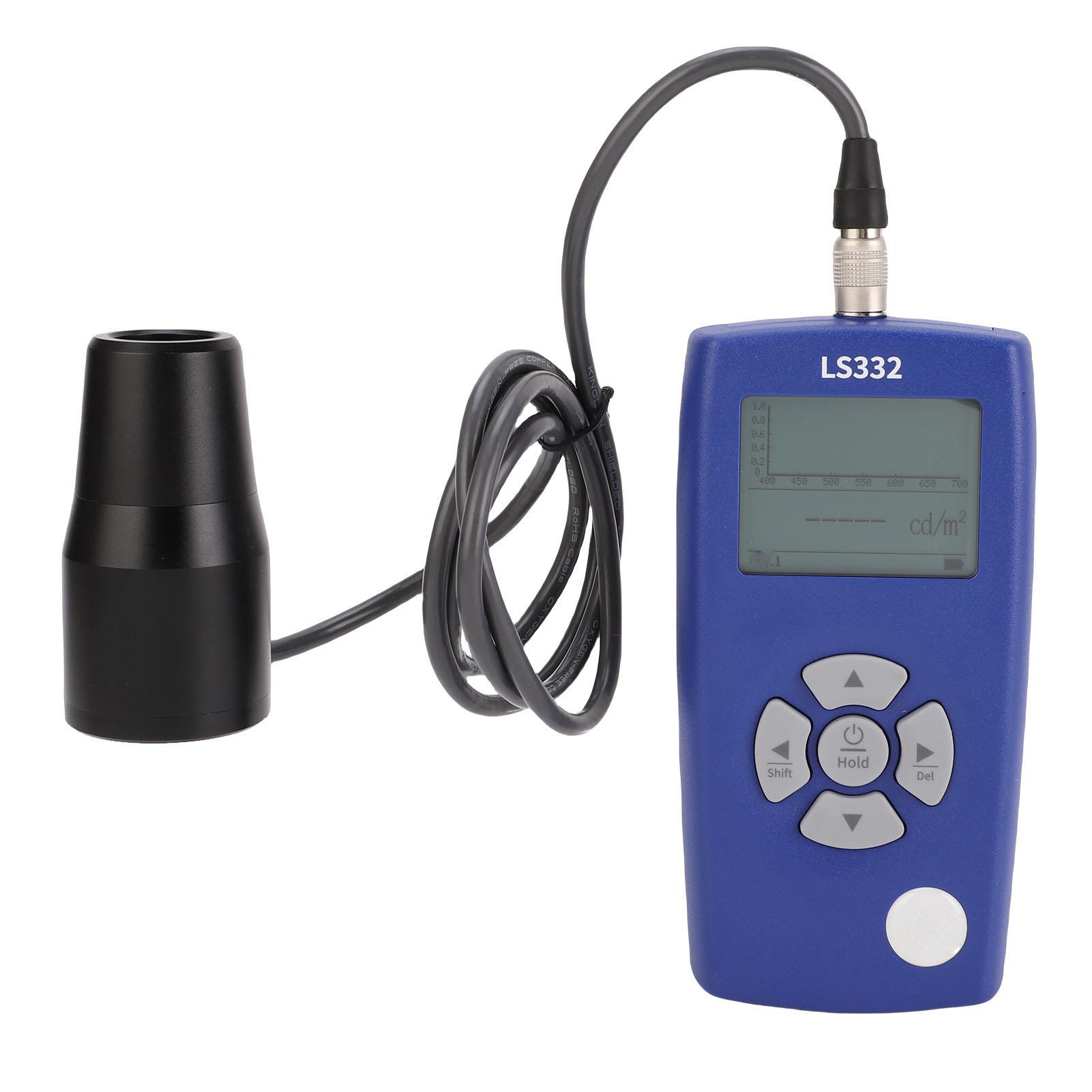 

Luminance Meter 1 to 1000000cd m² Brightness Flicker Color Temperature Color Rendering Index Display Spectrum Curves